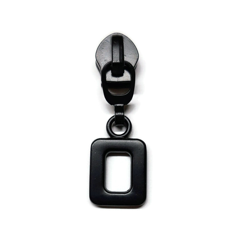 5 Bulky Box Nylon Zipper Pulls in Matte Black - 3pcs – Atelier